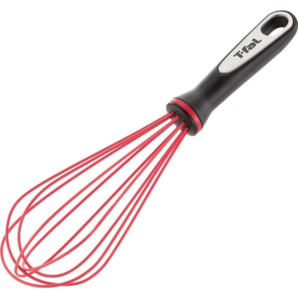 T Fal WhisK Rounded Shape Silicone Non Damaging Dishwasher Safe Ingenio WhisK K