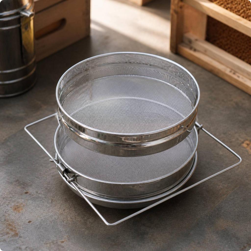 Beekeeping Filter Long-Lasting Double-Layer Mesh Honey Strainer Sturdy