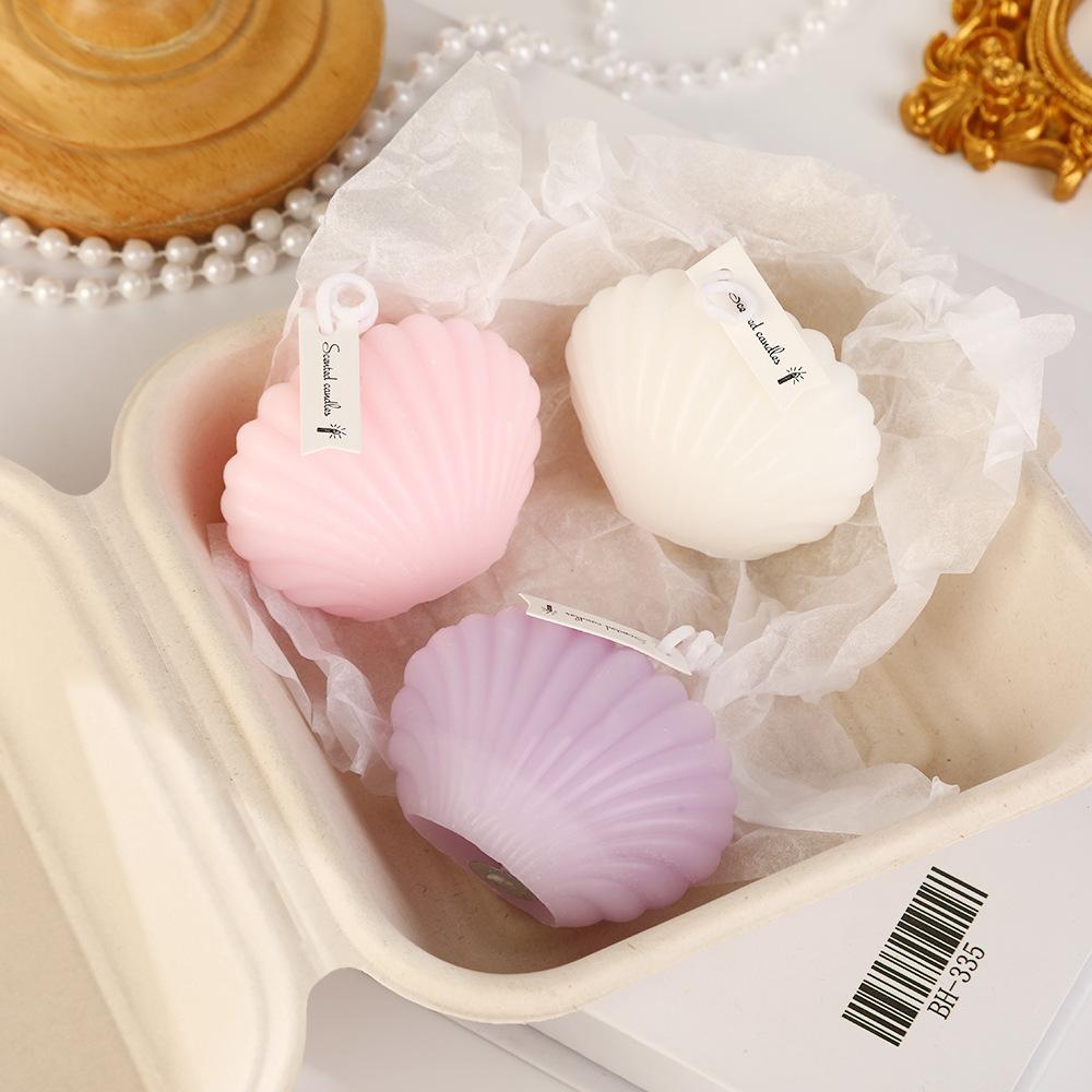 Small Shell Aromatherapy Candle Handmade Creative Wedding Aromatherapy Souvenir Gift Ins Fragrance Shape Candle