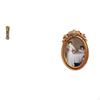 Miniature Grandfather Clock And Ornate Resin Photo Frame Decorative Tabletop Display Holder for