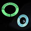 Night Luminous Car Ignition Key Ring Stickers Universal Auto Motorcycle Start Button 3D Decals Protect Decor Fluorescent Circle