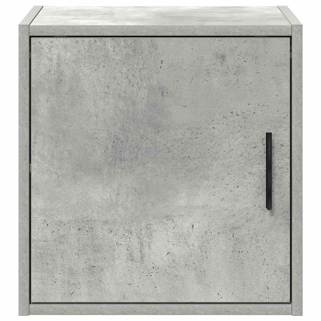 Armadi a Muro per Garage 2 Pezzi. Cemento Grigio Legno Incollato