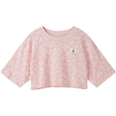 T-shirt à manches courtes avec logo pour femme Hauts Rose clair DZ3215-610