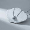 Water Droplet Shape Pendant Necklace for Women, Stainless Steel Female Necklace Waterproof Chain Pendant Jewelry Gift