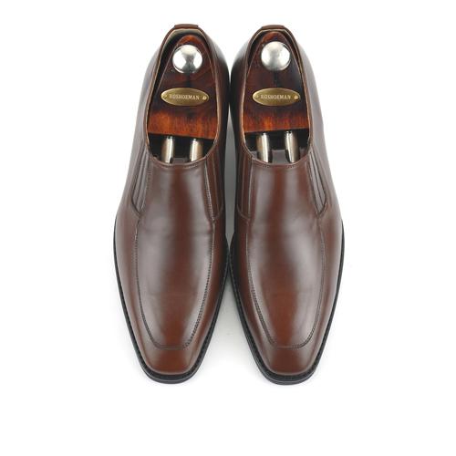 Roshoeman 0007 Oxford Slip-Ons Dark Brown