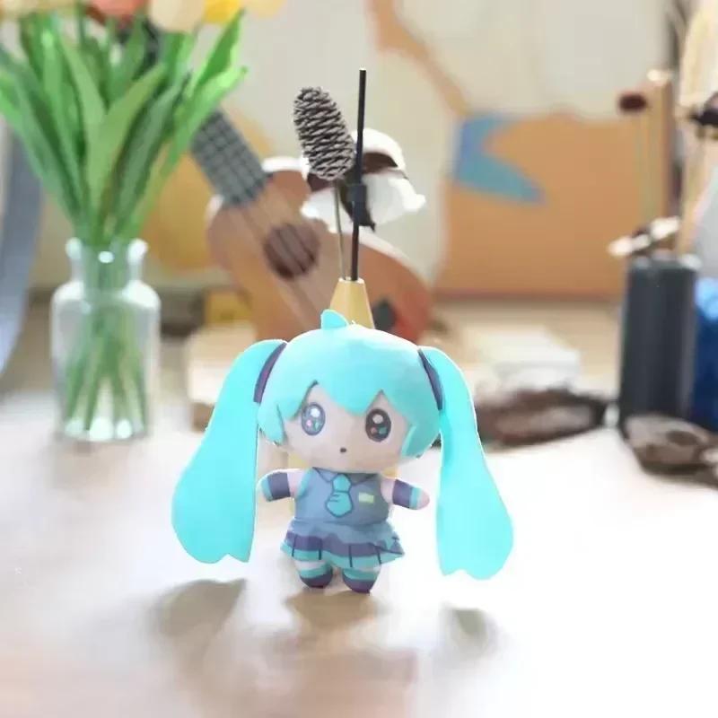 Anime Hatsune Miku Plüschtier KAITO MEIKO Luka Kagamine Rin Len Figur Stoffpuppe Kawaii Q Version Schlüsselanhänger Taschenanhänger Geschenk