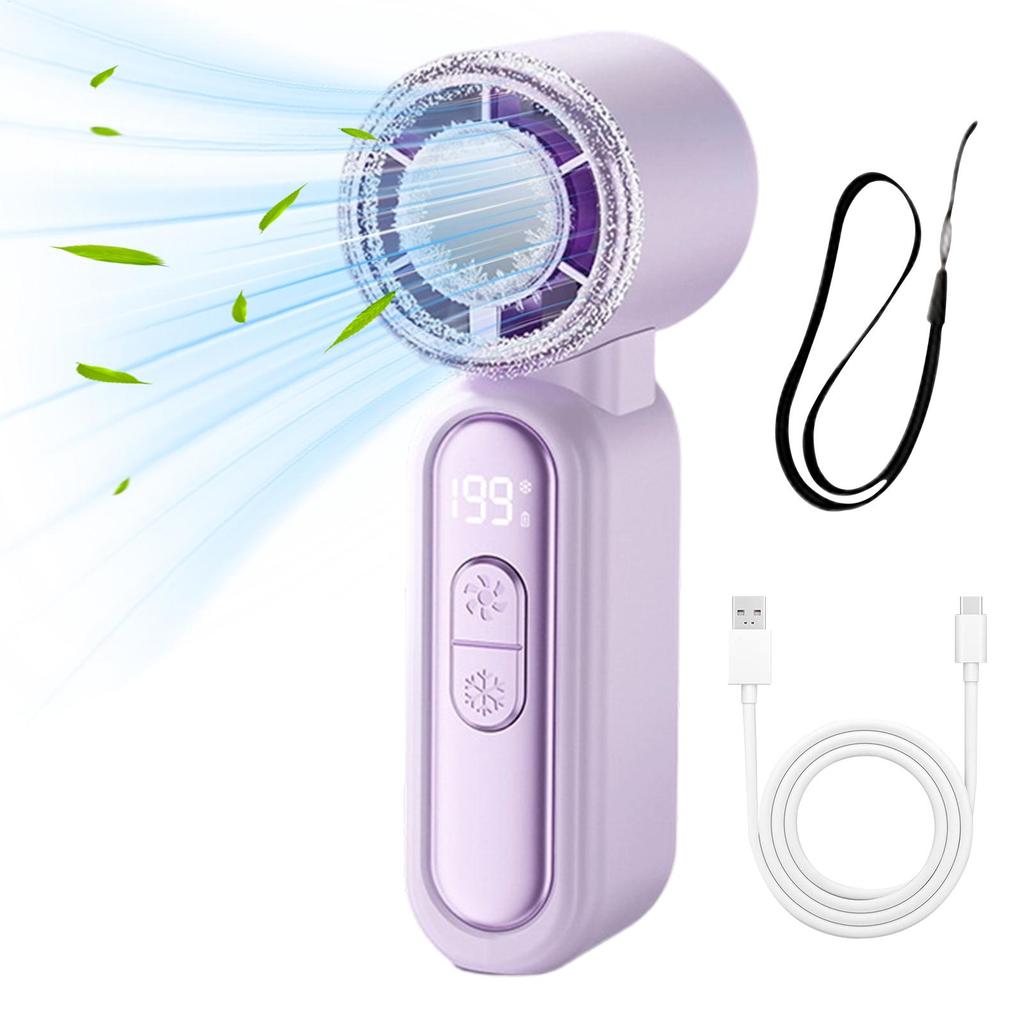 Handheld Fan With Cooling Plate/Mini Fan Electric Strong Wind Adjustable Appliance Electric Fan Handheld Air Blower Portable Fan