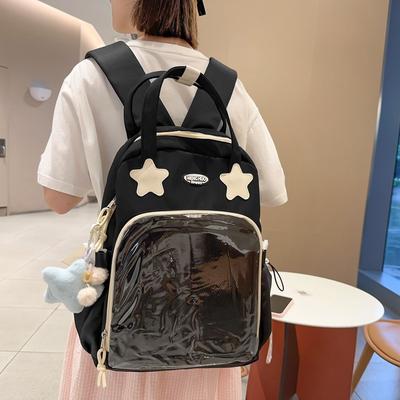 Transparent School Bag Women's Large Capacity Travel Backpack Student Computer Backpack