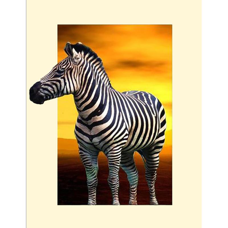 5D DIY Diamond Embroidery Animal Zebra Alligator Full Square Cat Diamond Painting Cross Stitch Rhinestone Pictures Home Decor