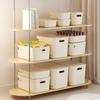 Stackable Dustproof Storage Box with Lid-Multi-Purpose Container for Cosmetics Clothing Grocery Snacks & Toy Storage Bin Basket