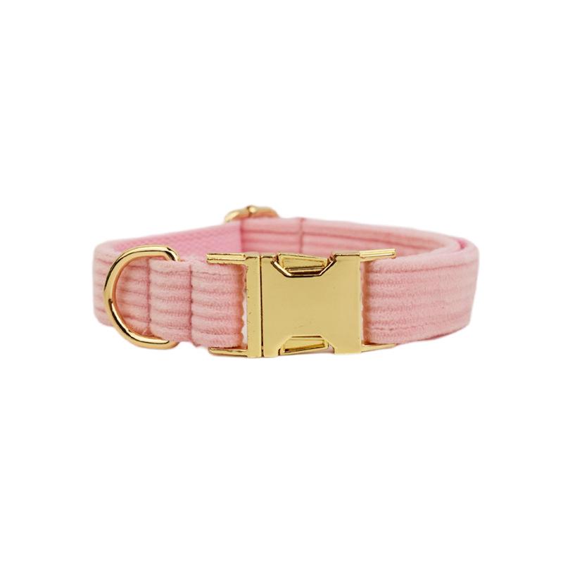 Corduroy Stripe Series Custom Dog Collar - New Style Pet Neckwear