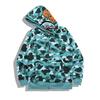 Women Bape Men Zip Up Jacket Shark Printing Hoodie Streetwear Fashion