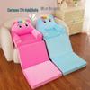 Foldable Three-Fold Cartoon Sofa for Kids: Lazy Baby Seat & Tatami Nap Sofa