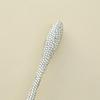 Portable Slim Waist Rhinestone Makeup Brush with Nylon Bristles