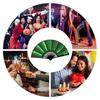 Light Up Folding Hand Fan LED Hand Fan For Dancing Stage Performance Props For Wedding Night Club Folding Fan Led Fan