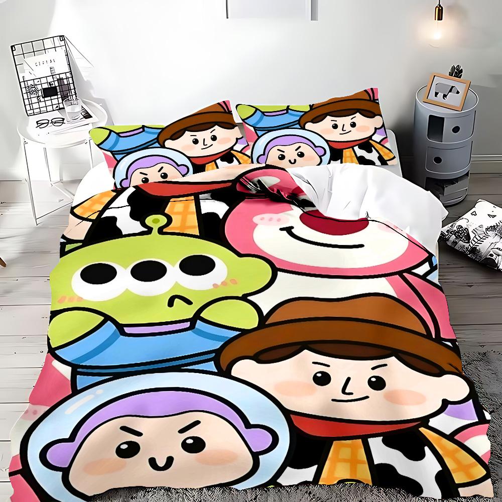 Hot Toy Story Duvet Cover Pillowcase Cartoon Buzz Lightyear Bedding Set Adult Boy Girl Bedroom Decoration Children Gift Single