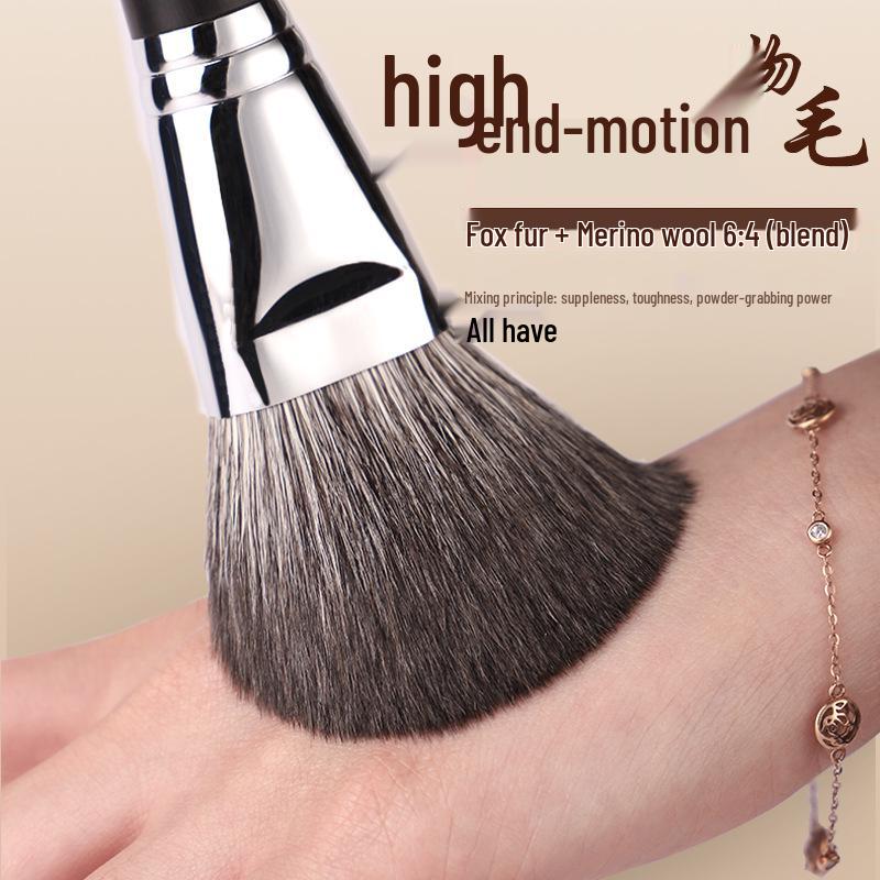 Ebony Wood Animal Hair 40-Piece Makeup Brush Set for Eyeshadow and Blush