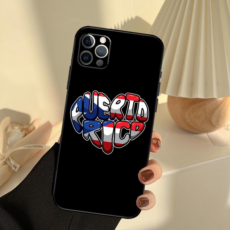 Puerto Rico Flag Phone Case For iPhone 16 14 13 12 11 15 17 Pro Max 13 Mini 15 16 Plus 16e 17 Air Cover Funda