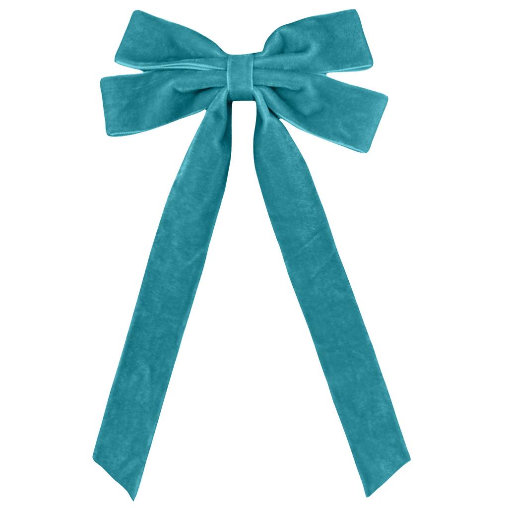 Ornamenti Fiocco di Velluto Beige di Natale Ghirlanda Albero Festivo Decorazione Carta da Regalo Decorazione Festa di Natale Fornitura Ornamenti