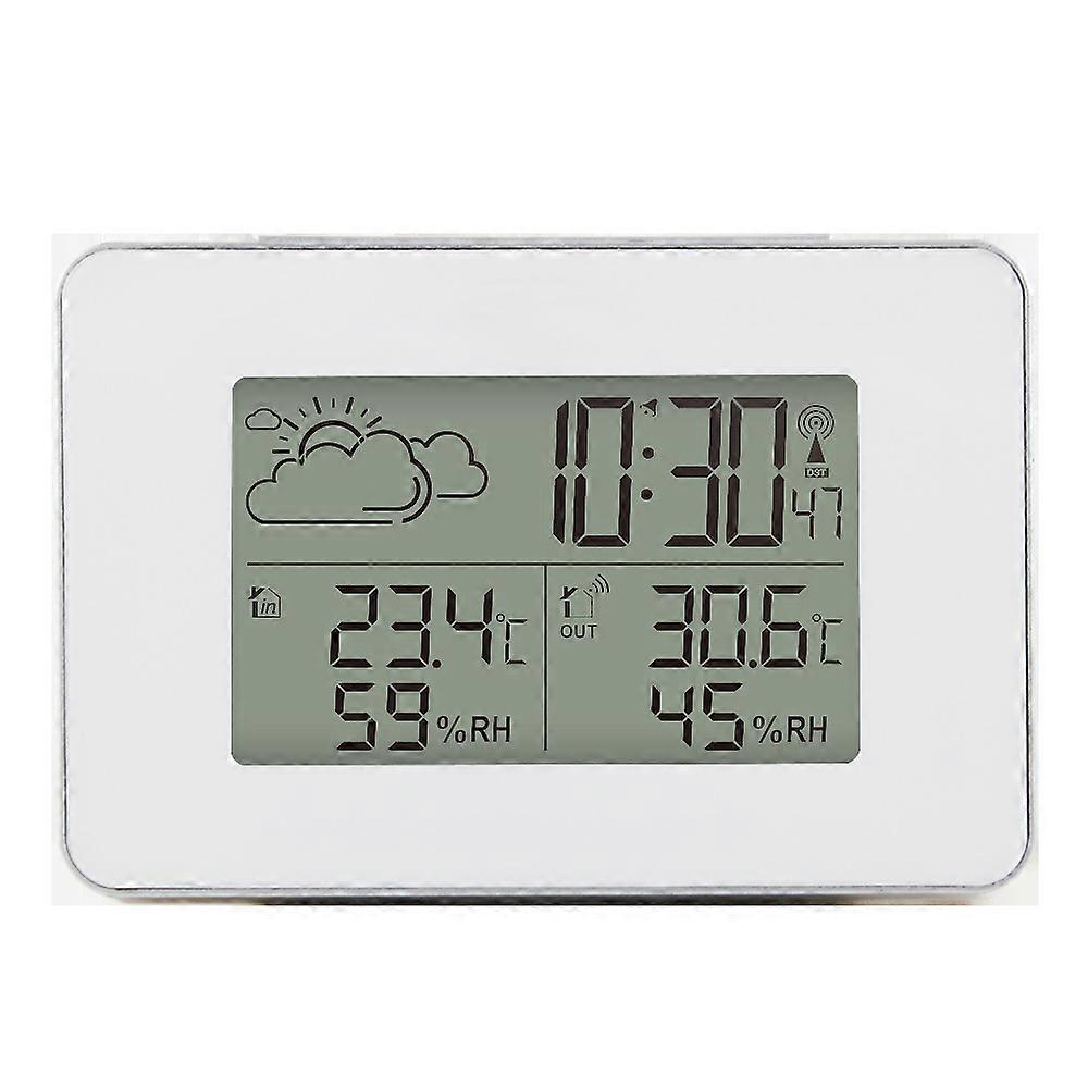 Wireless Weather Station Digital Weather Station Indoor And Outdoor Weather Station Forecast Thermometer Sensor Clock Home Hygrometer 1pc