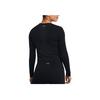 Under Armour UA Vanish Elite Solid Color Crew Neck Long Sleeve T-Shirt Women Tops Black 1383649-001
