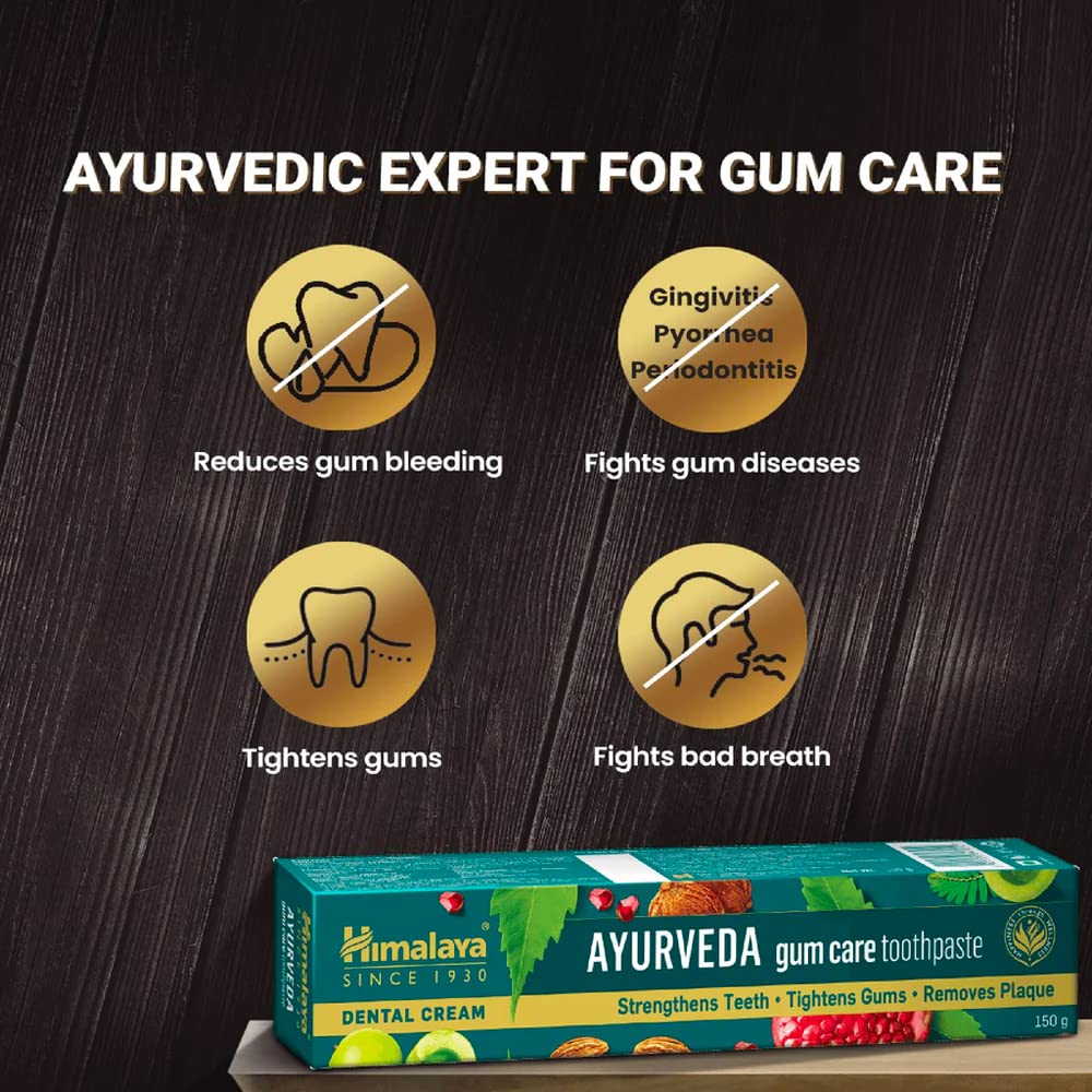 Himalaya Ayurveda Gum Care Toothpaste 80g Herbal Oral Care For Healthy Gums Fresh Breath Plaque Removal Gum Protection