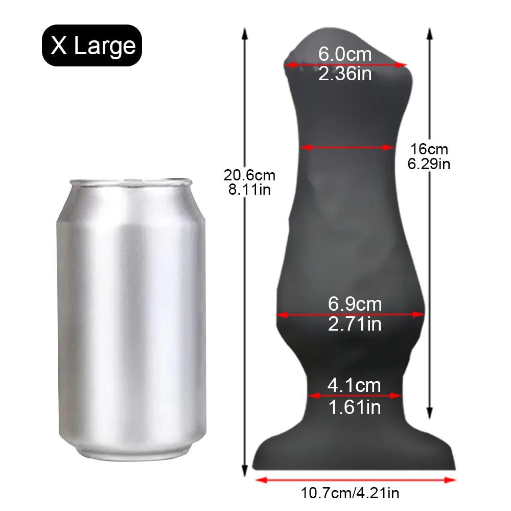 4-7cm Horse Anal Plug Soft Liquid Silicone Butt Plug Animal Anal Dildos For Women Men Anal Dilation Prostate Massage Buttplug