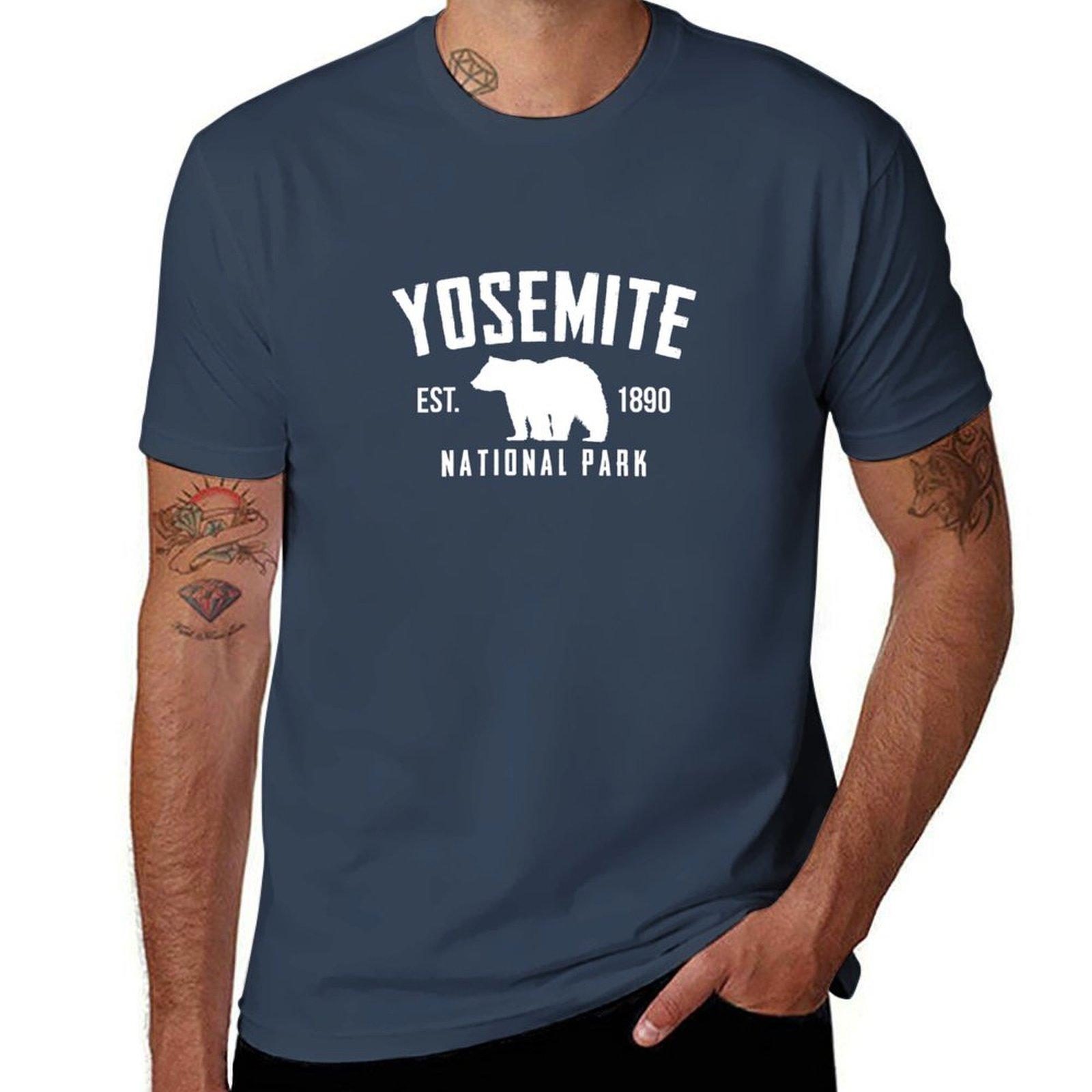 Yosemite National Park Shirt National Park Tshirt Worker Basic Short Sleeve Tee S