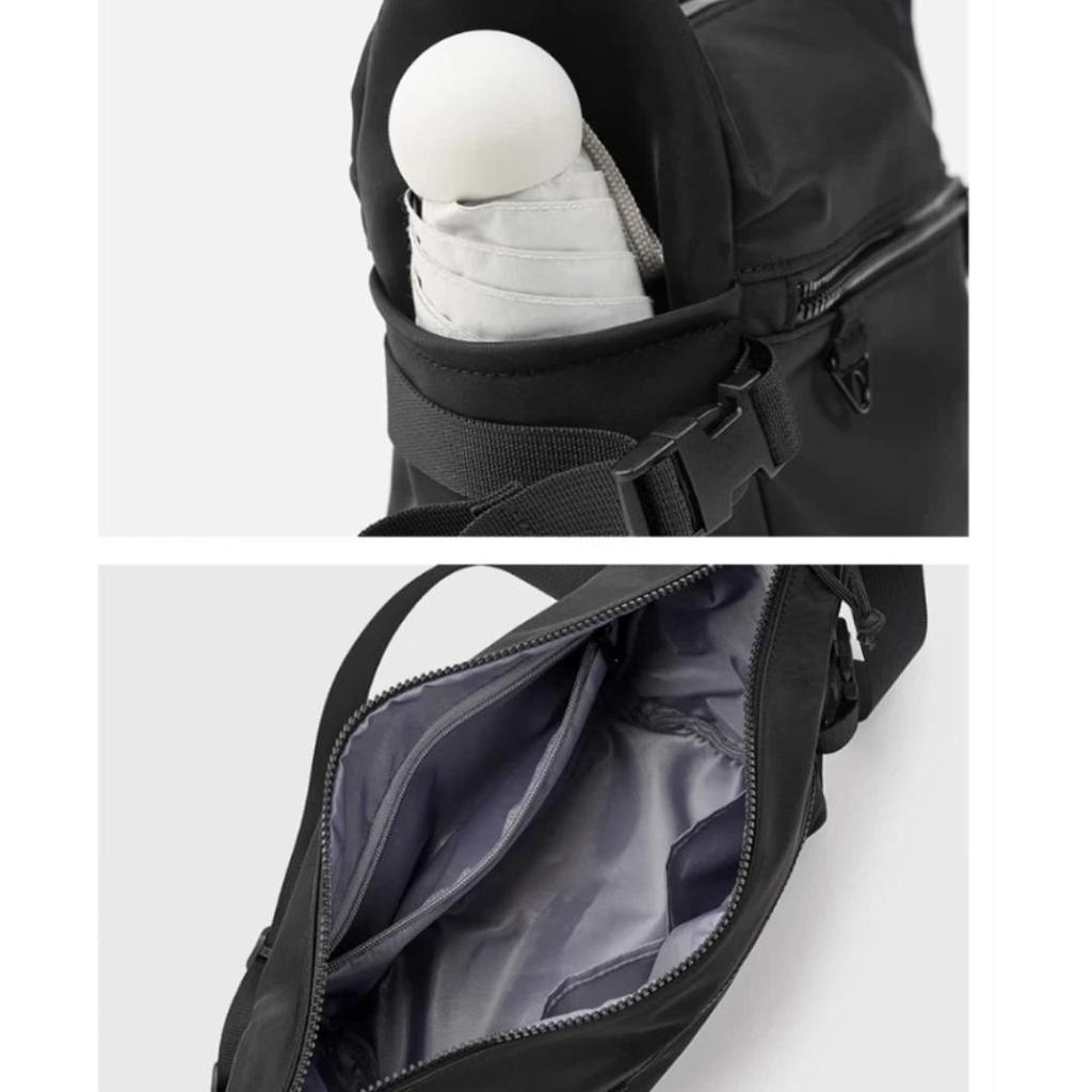 Dickies Sac bandoulière, Sac à bandoulière grande capacité, Sac polyvalent à compartiments multiples, Pour le trajet, Décontracté, Sacoche de voyage, Noir