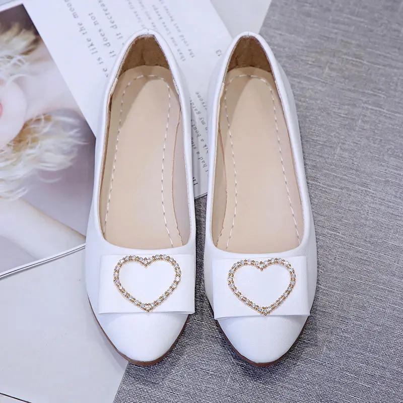 Fashion Pointed Toe Rhinestone Woman Flats Diamond Office with Crystals Shoes for Women Cheap Liquidation Popular Luxury Brand On Sale