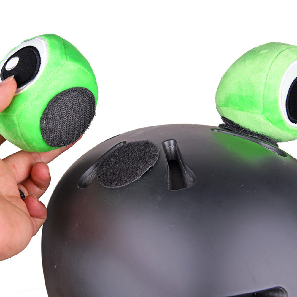 Cute Frog Eye Helmet Decor Motorbike Cycling Motocross Helmet Ornaments Decoration Headwear Stickers Motorcycle