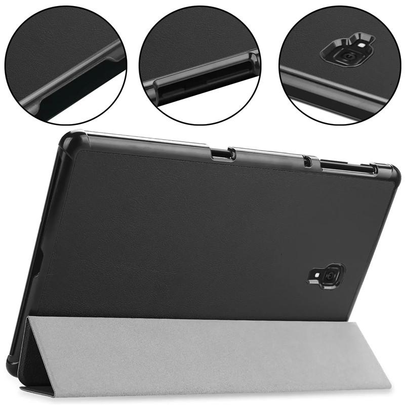 עבור Samsung Galaxy Tab A 10.5 כיסוי SM-T590 SM-T595 כיסוי קשיח מPU עור מגנטי עם תלת-קיפול וסטנד עבור Galaxy Tab A 10.5 כיסוי