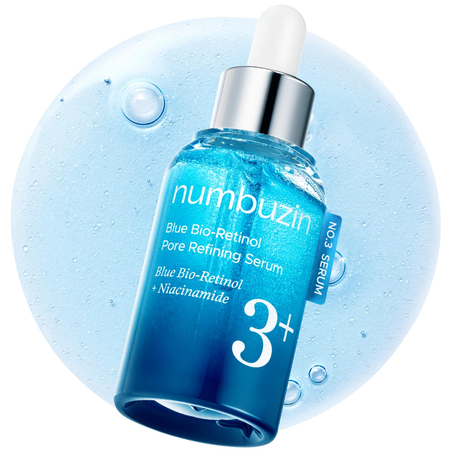 Numbuzin No.3 Blue Bio-Retinol Pore Refining Serum 30ml 1-Pack (30ml)