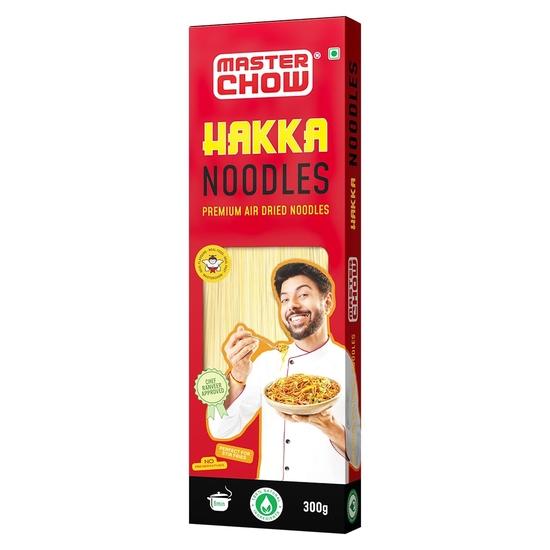 

MasterChow Chinese Veg Hakka Noodles | No Preservatives | Get Restaurant Style Taste in Just 10 Minutes | Serves 4-5 Meals | 300gms 300GM