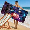 Name Custom Anime Jujutsu Kaisen Print Beach Towel, Large Soft Quick Dry Towel for Beach Camping Swimming