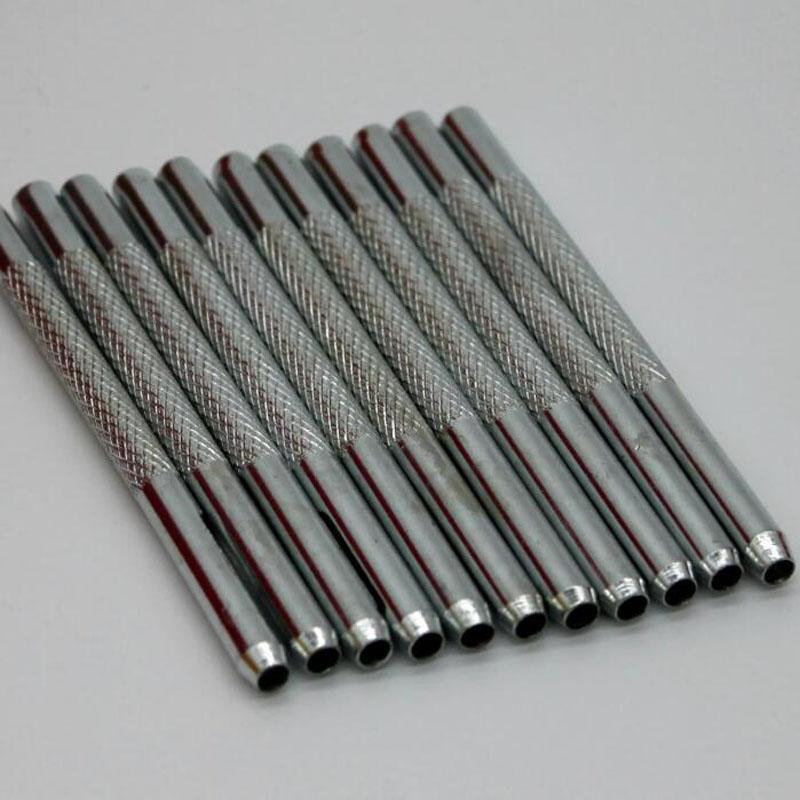 Leather Round Shape Hole Punch Punchers Kit Belt Watch Band Hollow DIY Drill Equipment Steel Galvanized 71mm Silver