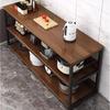 Modern Steel-Wood Kitchen Storage Rack
