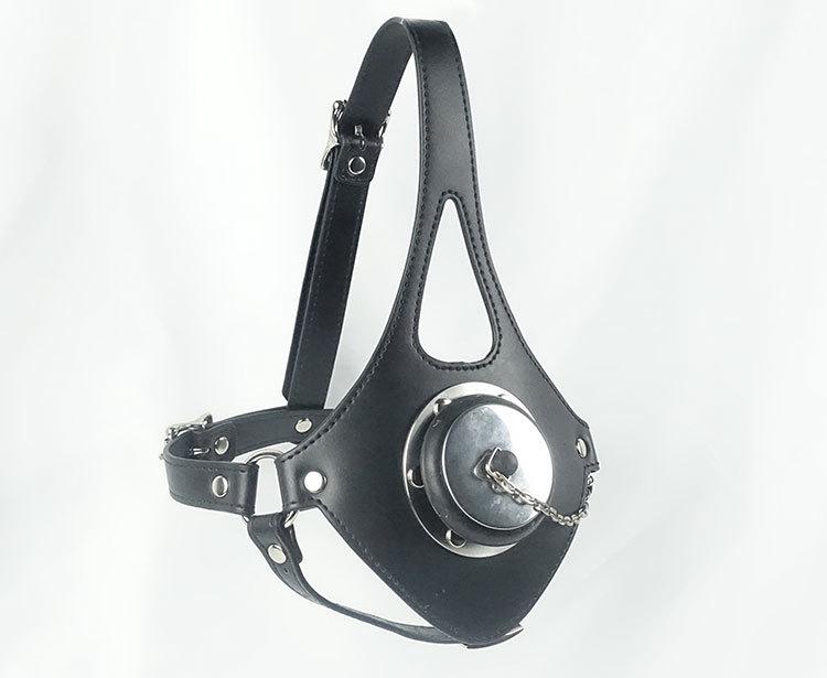 Single-Strap Mouth Gag with Holy Water Sprayer - Kinky Adult Toy for Men