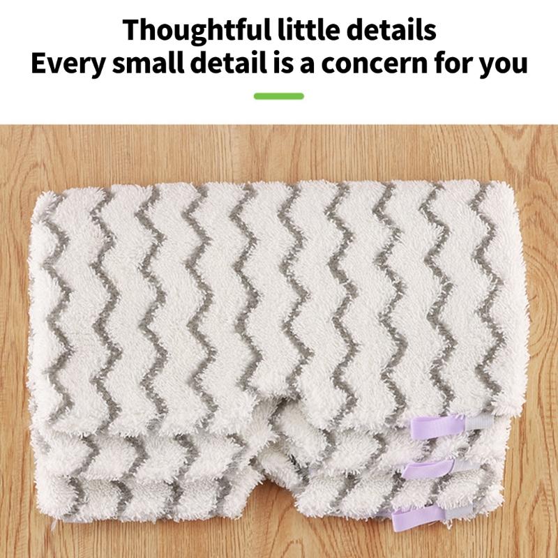 Reusable and Washable Replacement Mop Pad Offering Enhancing Absorption and Quick Dry Fabric Suitable for Steam Mops