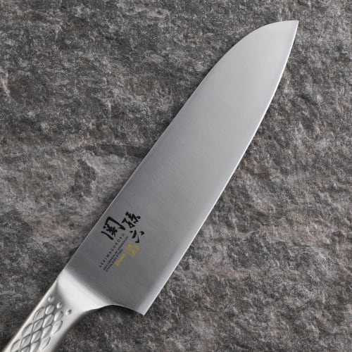 Kai Seki Magoroku Takumisou Santoku Knife 165mm & Kitchen Scissors Set, Kitchen Tool, Knife Set, Kitchen Scissors, Suitable for Single Living, RC5077