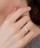 Dmoment (925 Silver) Infinity Layered Silver Ring