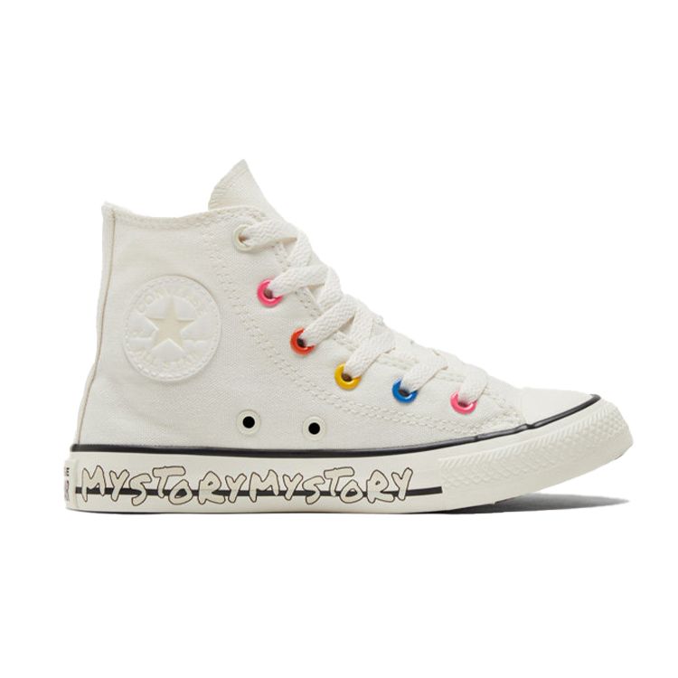 Converse All Star Chuck Taylor Canvas High Top Sneakers Kids Sneakers Off-White 370399c