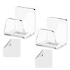 Pack Of 2 Kitchen Sink Sponge Holder Strong Adhesive Acrylic Rack for Dish Sponges and Brushes Bathroom Accessories