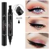 QIC Double-head Seal Triangle Eyeliner, Waterproof and Non-smudge Wing Liquid Eyeliner