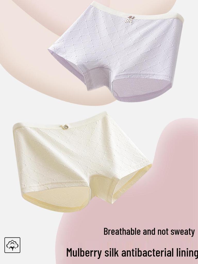 Girls' Antibacterial Cotton Boxer Briefs for Older Children - Pinch-Free, All-Cotton Comfort
