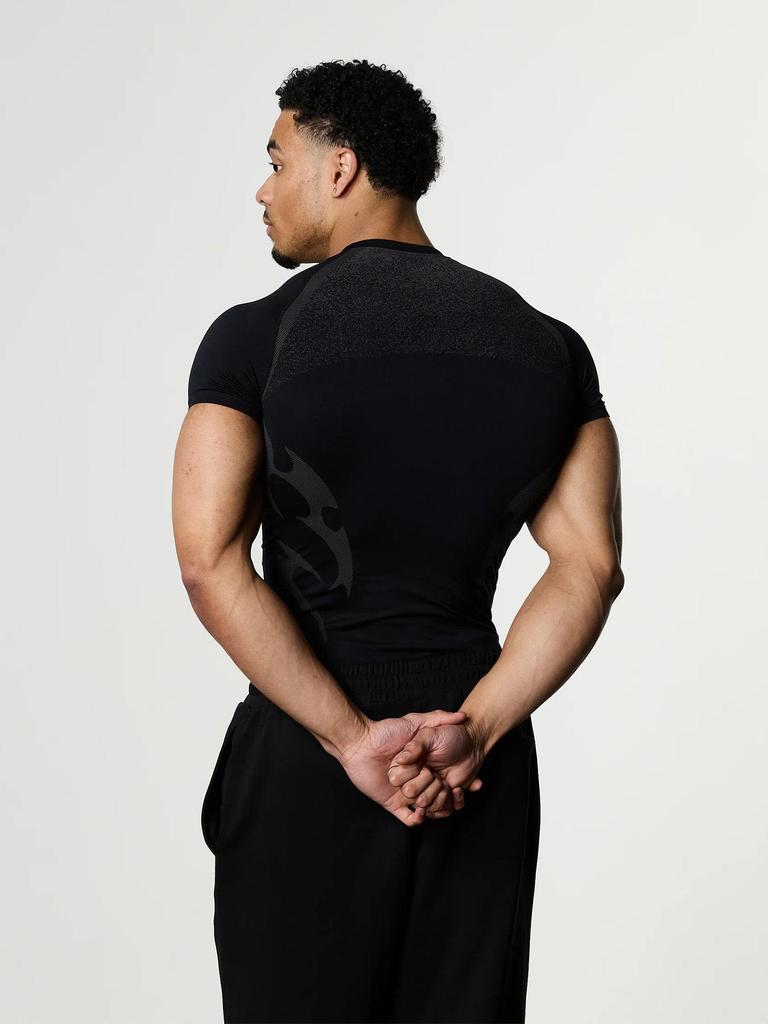 VQ Trendy Men's Quick-Dry Muscle Fit T-Shirt - Elastic, Round Neck Sports & Fitness Tee