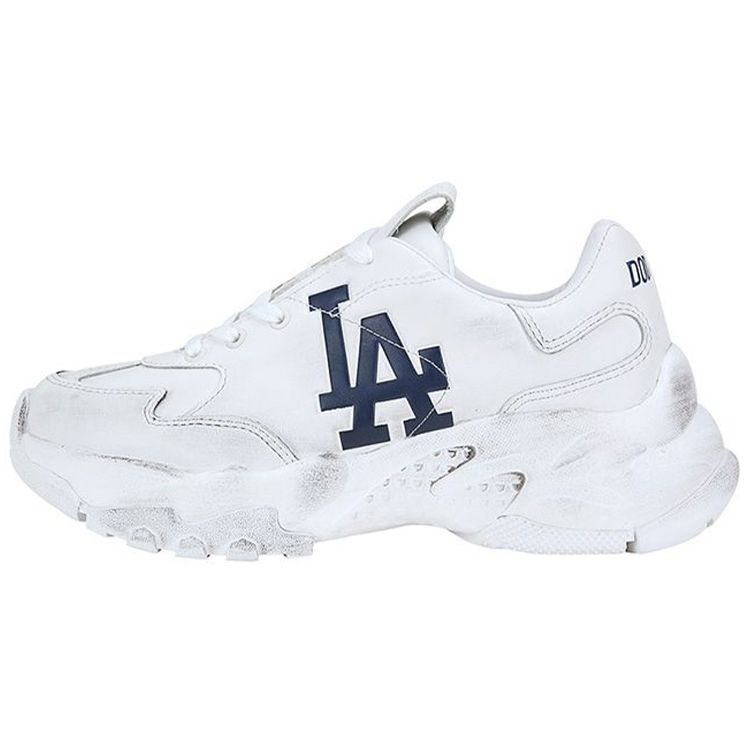 MLB Big Ball Chunky LA Dodgers Retro Antiscivolo Resistente Leggero Scarpe Basse da Papà Sneakers Donna Bianco 32SHC7011-07W