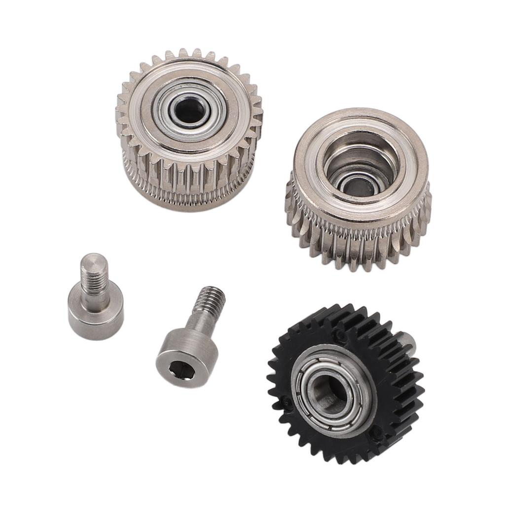 Extruderzahnrad Ni-beschichtet Gehärteter Stahl Vollmetall Filament-Antriebszahnrad für K1C K1 Maximaler 3D-Drucker Zubehör