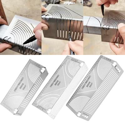 Angle Arc Marking Tool Multi-Purpose 90-Degrees Adjustable Linear Arc Dual-Purpose Scriber Metal Marking Tool
