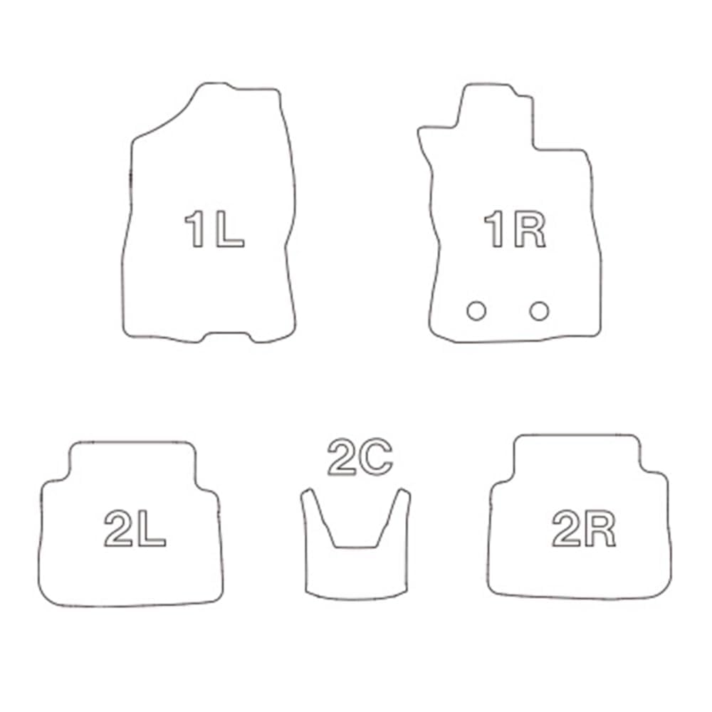 Clazzio Floor Mat 3D Type Set for 1 Crosstrek R4 NEW Rubber Type Black GUD/GUE (2022)/12~ EF-8133 [5EEFB8133K]